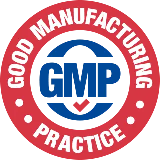 GMP Certified GMP certified facility badge